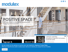 Tablet Screenshot of modulex.com